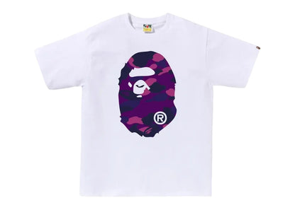 BAPE Color Camo Big Ape Head Tee (FW25) White/Purple