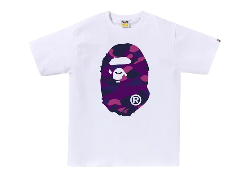 BAPE Color Camo Big Ape Head Tee (FW25) White/Purple
