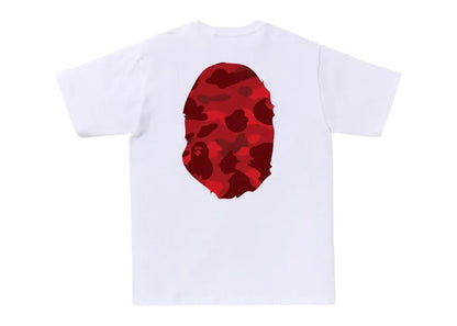 BAPE Color Camo Big Ape Head Tee (FW25) White/Red