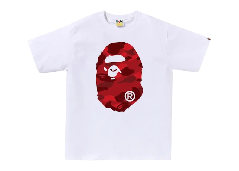 BAPE Color Camo Big Ape Head Tee (FW25) White/Red