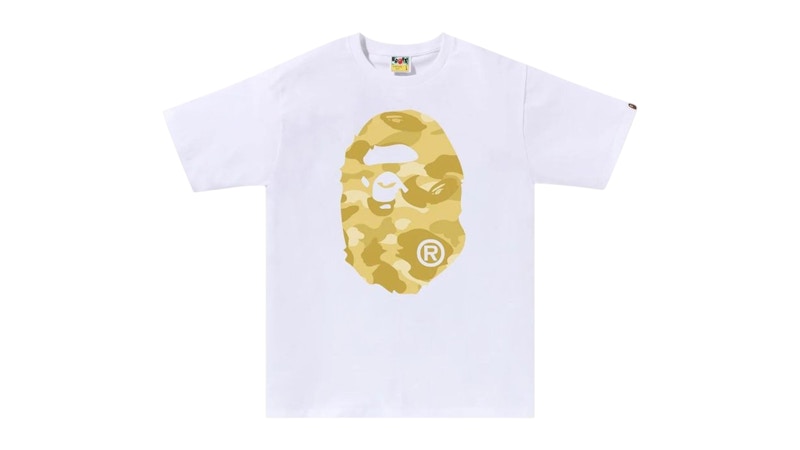 BAPE Color Camo Big Ape Head Tee (FW25) White/Yellow