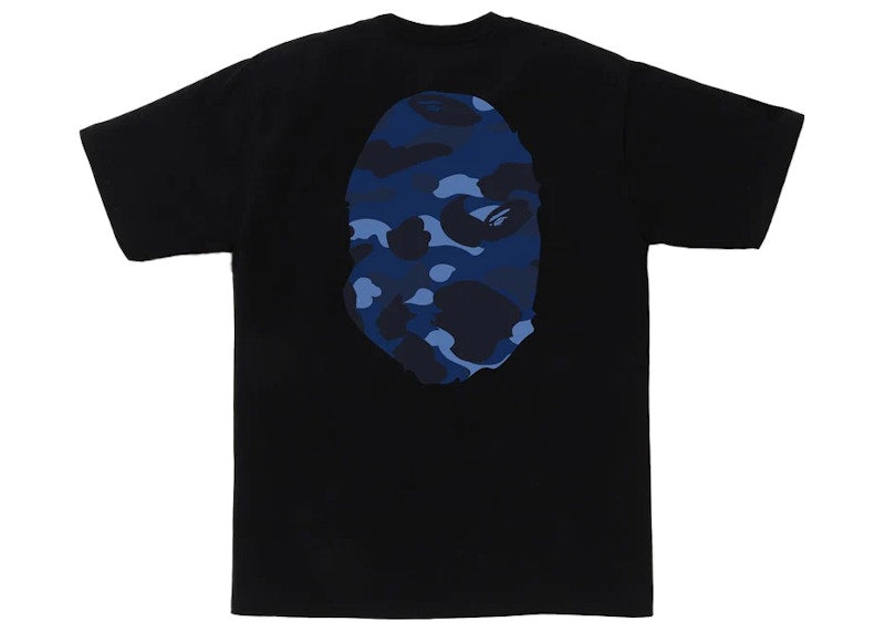 BAPE Color Camo Big Ape Head Tee Black/Navy