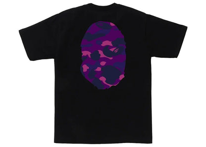 BAPE Color Camo Big Ape Head Tee Black/Purple