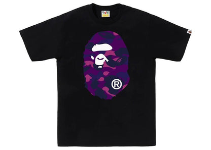 BAPE Color Camo Big Ape Head Tee Black/Purple