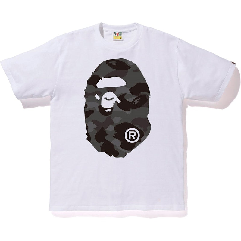 BAPE Color Camo Big Ape Head Tee White/Black