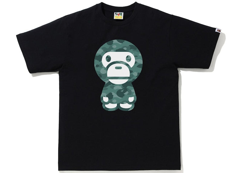 BAPE Color Camo Big Baby Milo Tee Black/Green
