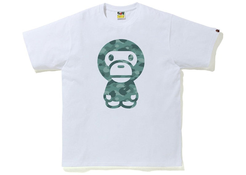 BAPE Color Camo Big Baby Milo Tee White/Green