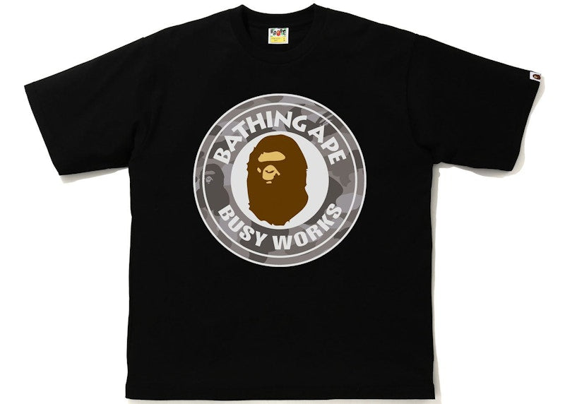BAPE Color Camo Busy Works Relaxed Fit Tee Black/Gray