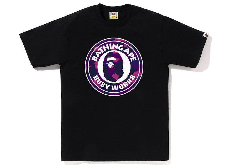 BAPE Color Camo Busy Works Tee (SS23) Black Purple