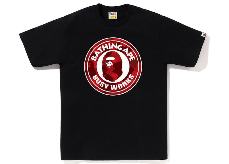 BAPE Color Camo Busy Works Tee (SS23) Black Red