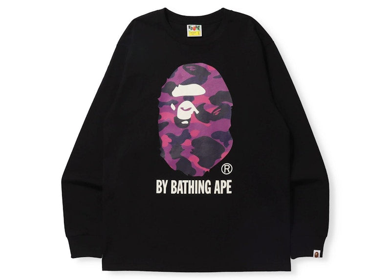 BAPE Color Camo By Bathing Ape (Online Exclusive) L/S Tee (FW21) Black/Purple