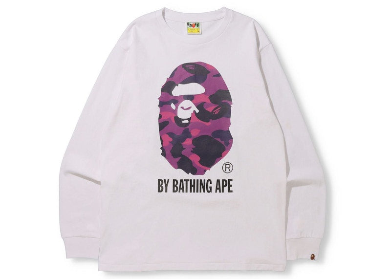 BAPE Color Camo By Bathing Ape (Online Exclusive) L/S Tee (FW21) White/Purple