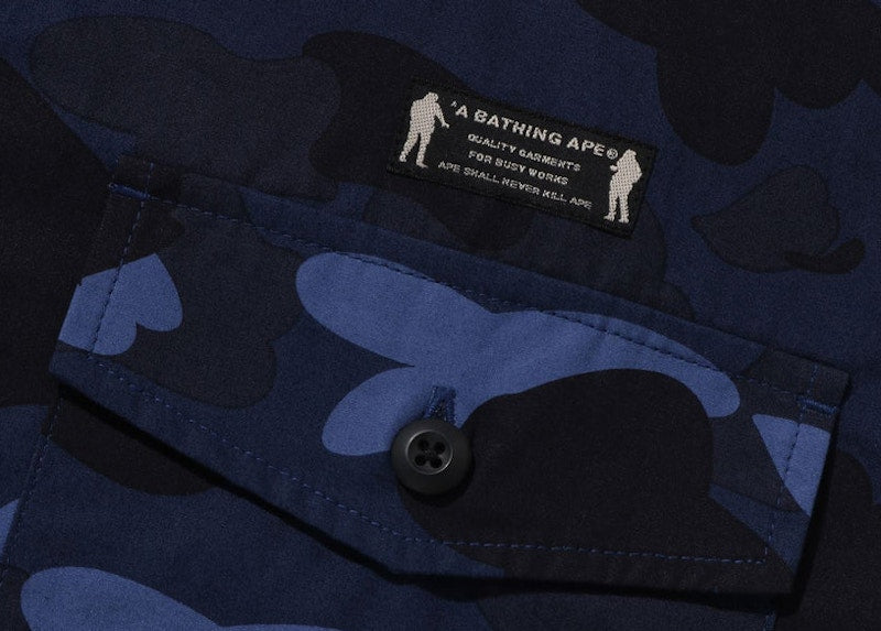 BAPE Color Camo CPO Shirt Navy