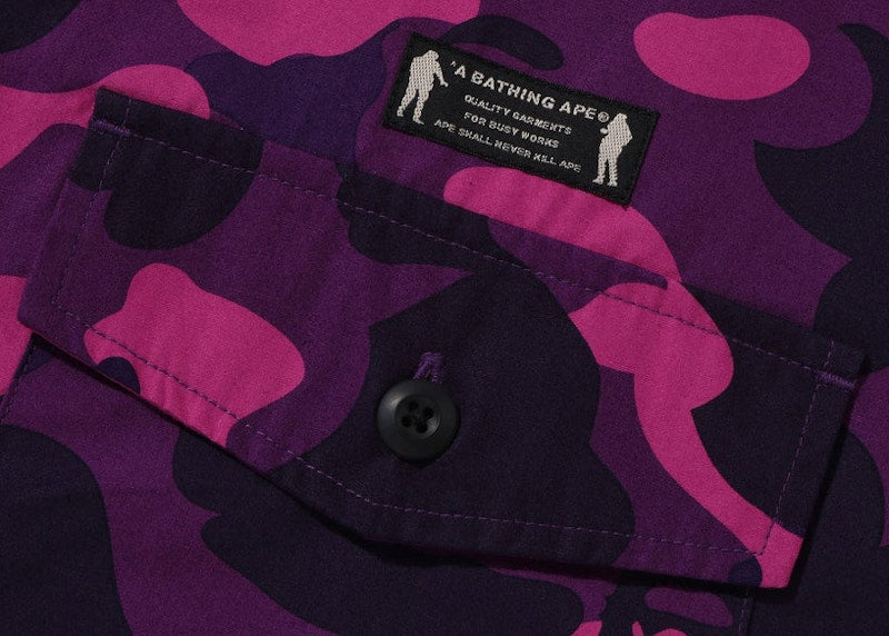 BAPE Color Camo CPO Shirt Purple