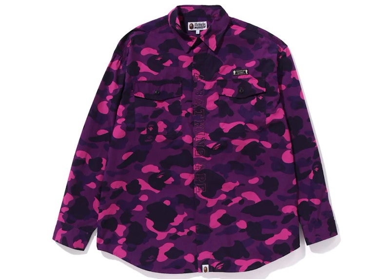 BAPE Color Camo CPO Shirt Purple