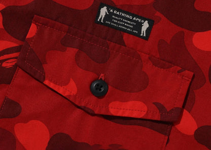 BAPE Color Camo CPO Shirt Red
