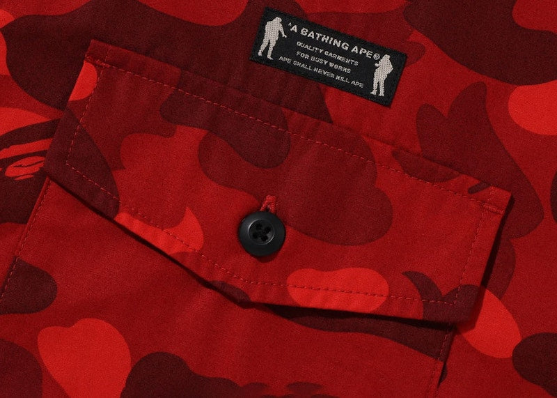 BAPE Color Camo CPO Shirt Red