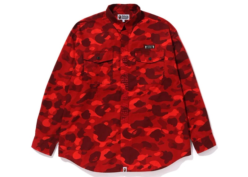 BAPE Color Camo CPO Shirt Red