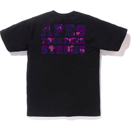 BAPE Color Camo College ATS Tee Black/Purple