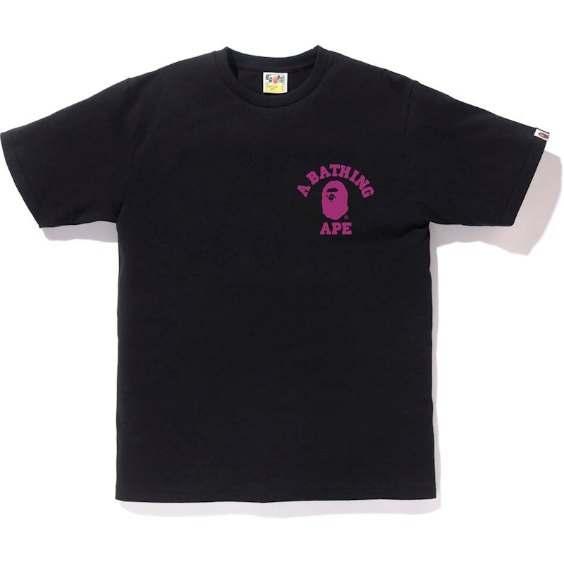BAPE Color Camo College ATS Tee Black/Purple
