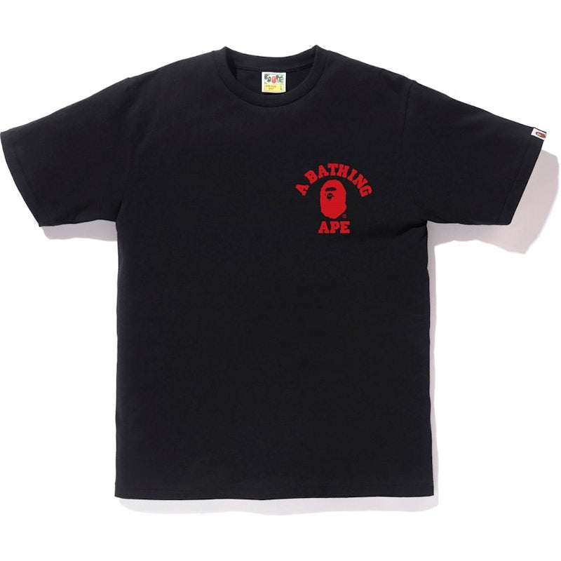 BAPE Color Camo College ATS Tee Black/Red