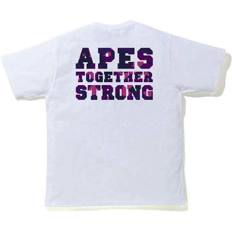 BAPE Color Camo College ATS Tee (FW20) White/Purple