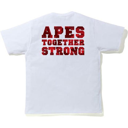 BAPE Color Camo College ATS Tee (FW20) White/Red