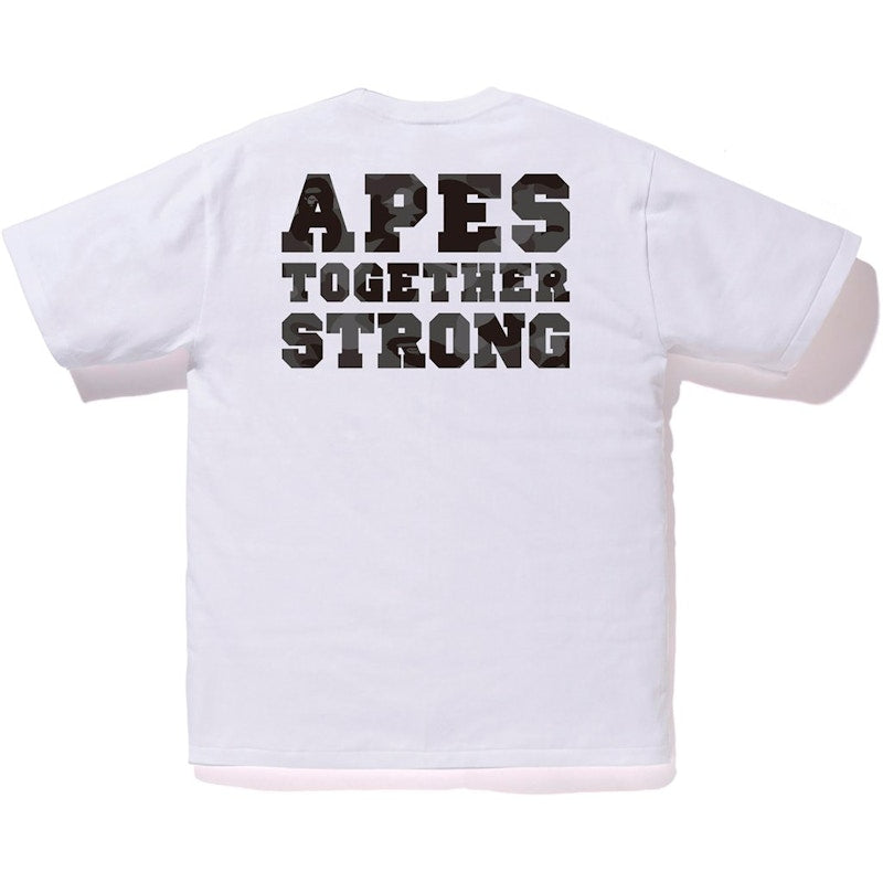 BAPE Color Camo College ATS Tee White/Black
