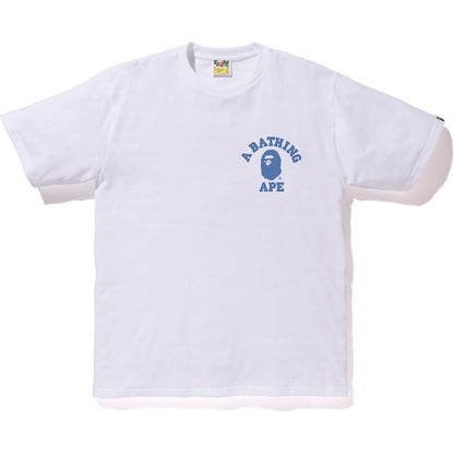 BAPE Color Camo College ATS Tee White/Blue