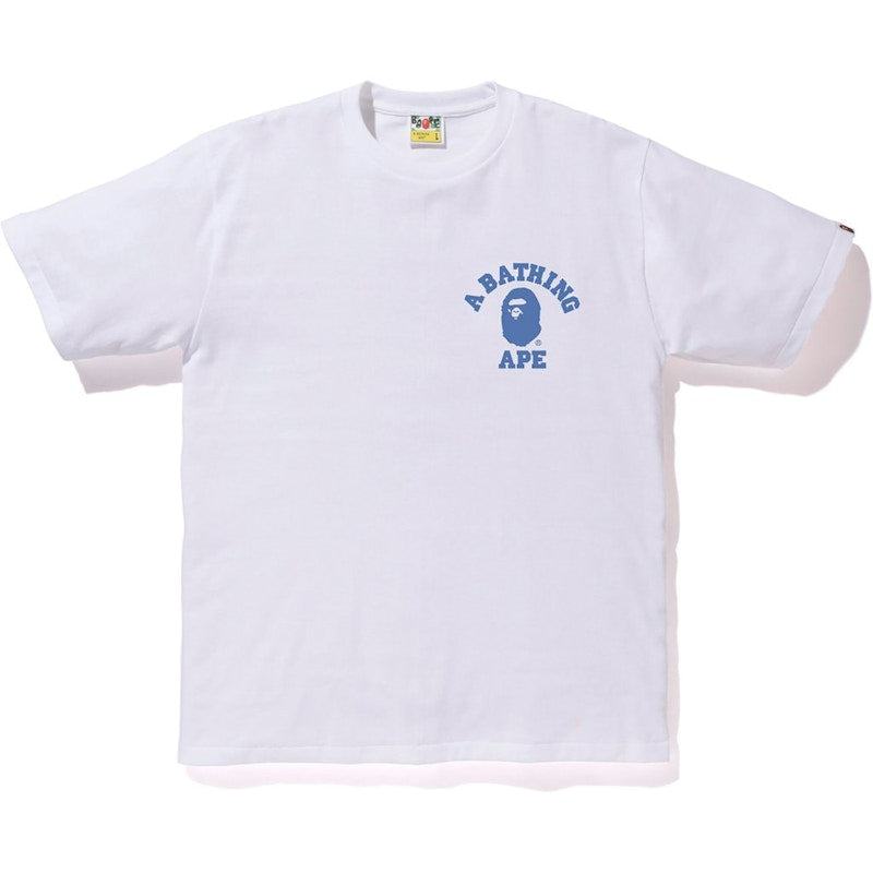 BAPE Color Camo College ATS Tee White/Blue