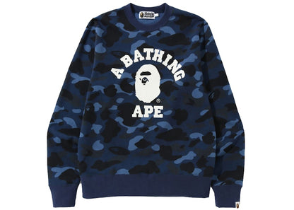 BAPE Color Camo College Crewneck (SS22) Navy