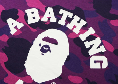 BAPE Color Camo College Crewneck (SS22) Purple