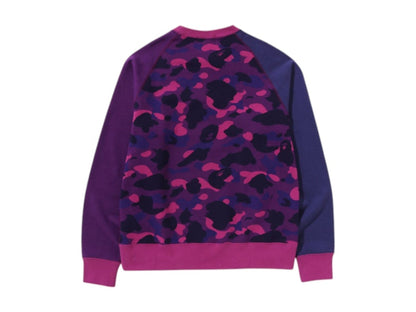 BAPE Color Camo College Crewneck (SS25) Purple