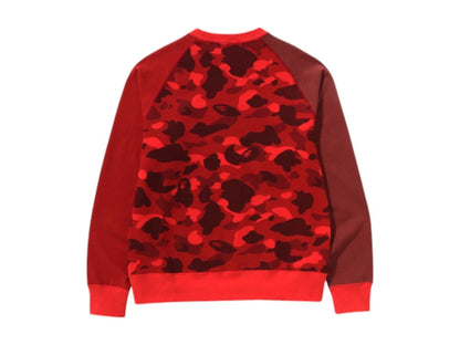 BAPE Color Camo College Crewneck (SS25) Red