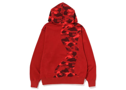 BAPE Color Camo College Cutting Relaxed Fit Hoodie Red
