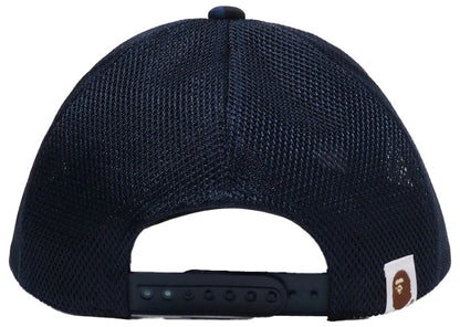 BAPE Color Camo College Mesh Cap Navy