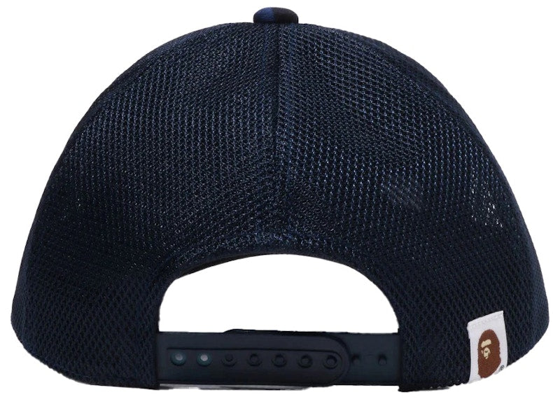 BAPE Color Camo College Mesh Cap Navy