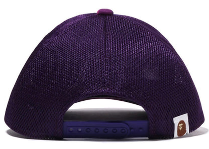 BAPE Color Camo College Mesh Cap Purple