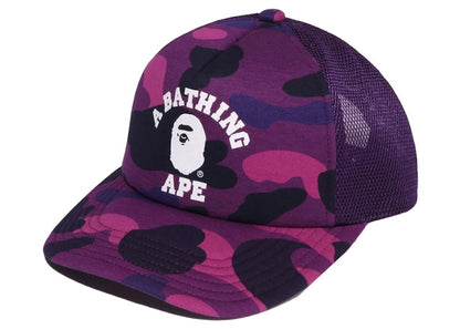 BAPE Color Camo College Mesh Cap Purple