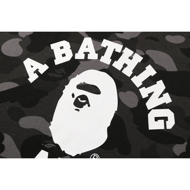 BAPE Color Camo College Tee Black