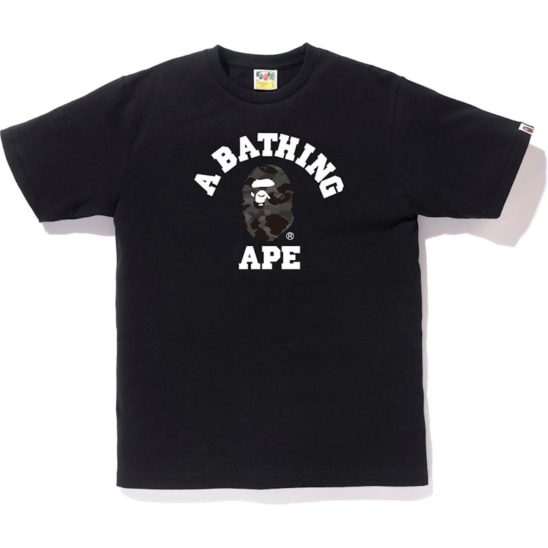 BAPE Color Camo College Tee Black/Black