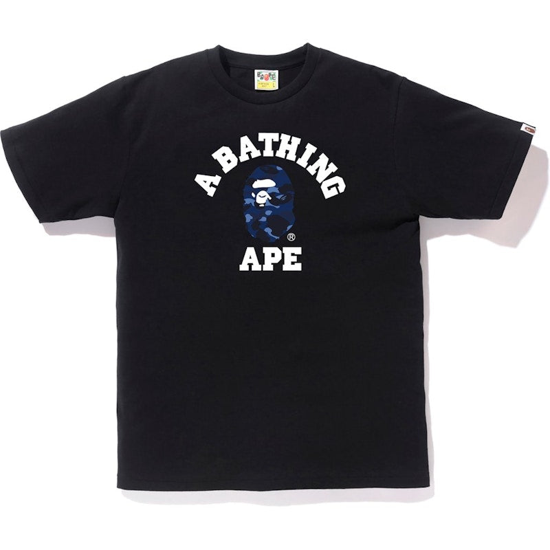 BAPE Color Camo College Tee Black/Blue