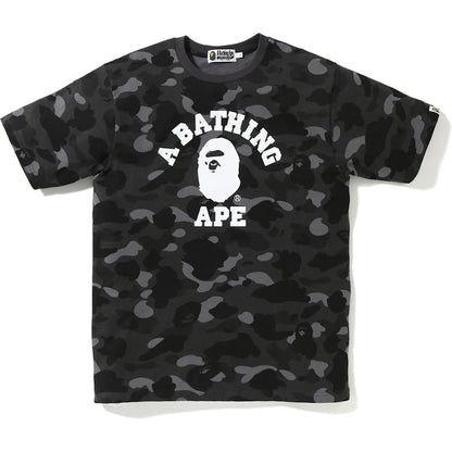 BAPE Color Camo College Tee Black