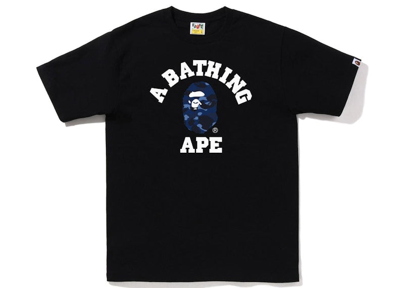 BAPE Color Camo College Tee (FW22) Black Blue