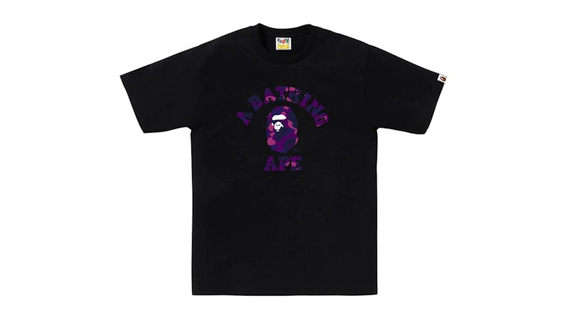 BAPE Color Camo College Tee (FW25) Black/Purple