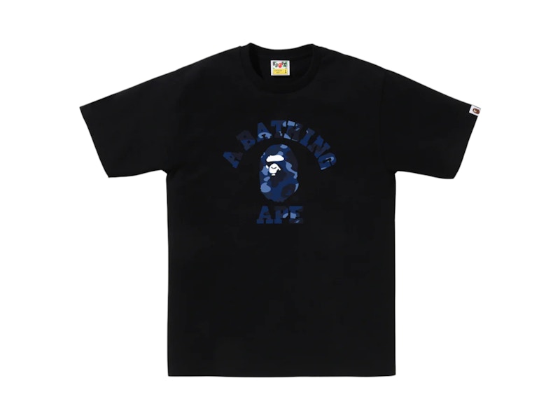 BAPE Color Camo College Tee (FW25) Black x Navy