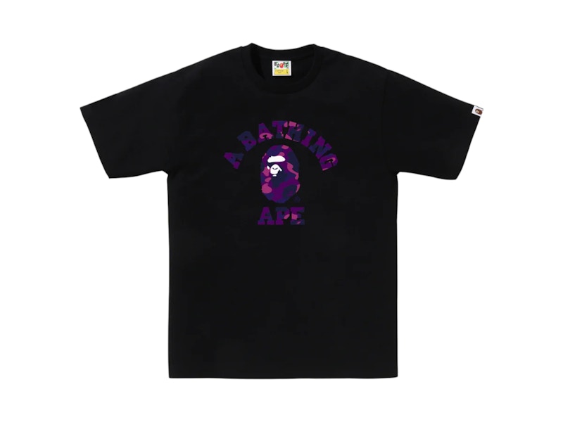 BAPE Color Camo College Tee (FW25) Black x Purple