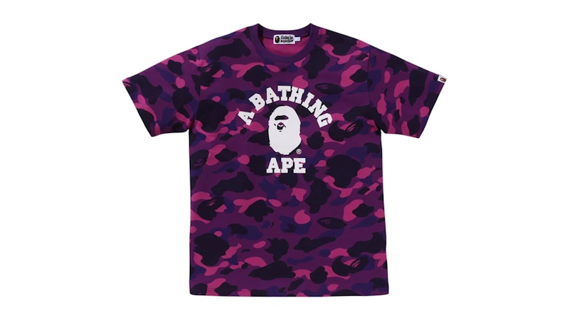 BAPE Color Camo College Tee (FW25) Purple