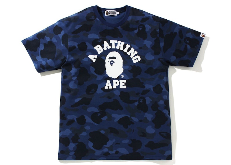 BAPE Color Camo College Tee (SS21) Navy
