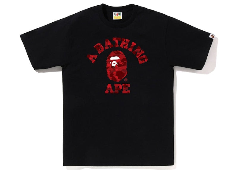BAPE Color Camo College Tee (SS23) Black Red